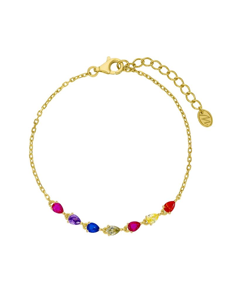 PULSERA MAREA PLATA BAÑADA ORO 18K AURA 