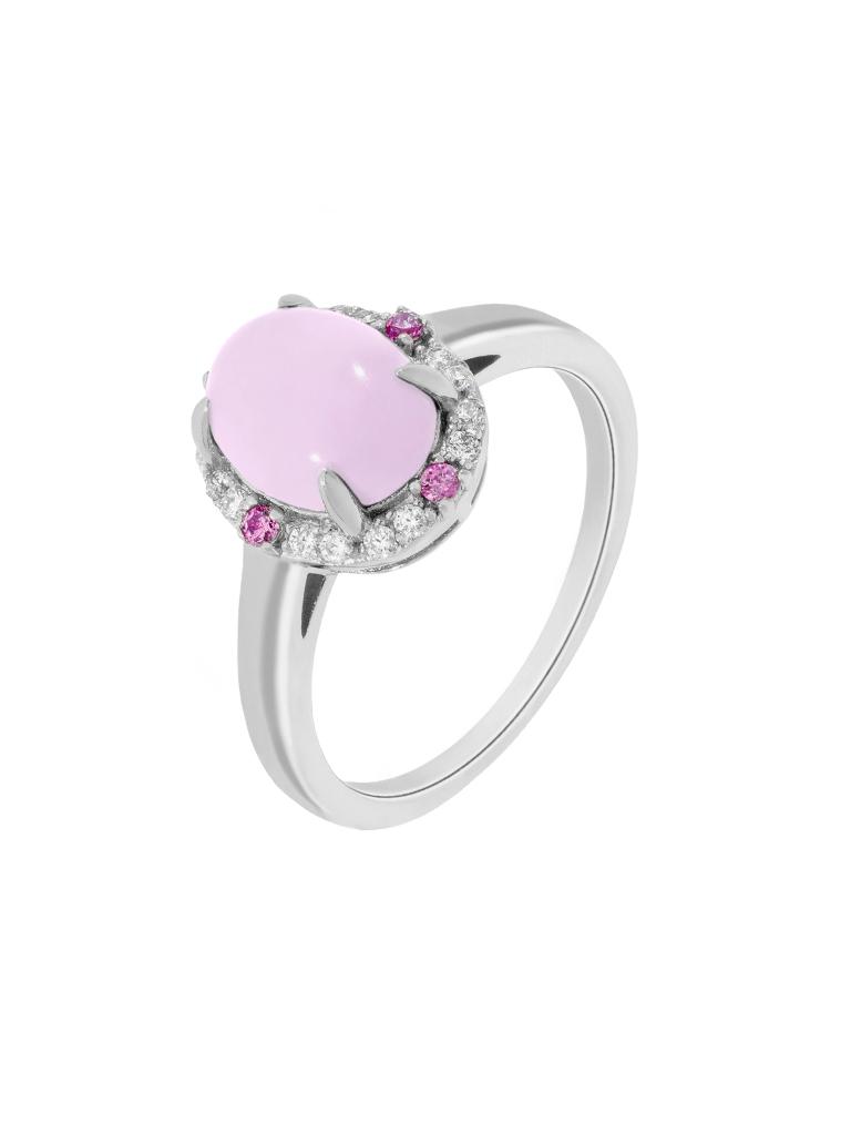 ANILLO MAREA PLATA DE LEY MUJER JAIPUR ROSA/CIRC