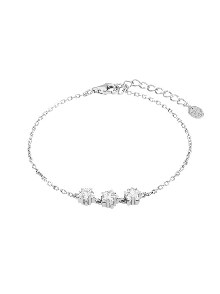 PULSERA MAREA PLATA DE LEY ESTRELLA CIRCONITAS