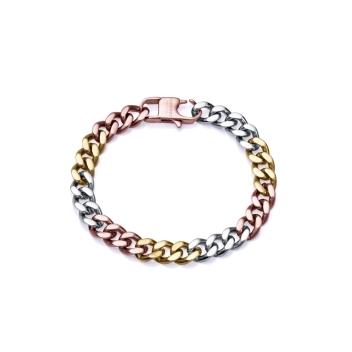 PULSERA VICEROY ACERO TRICOLOR ESLABONES MUJER