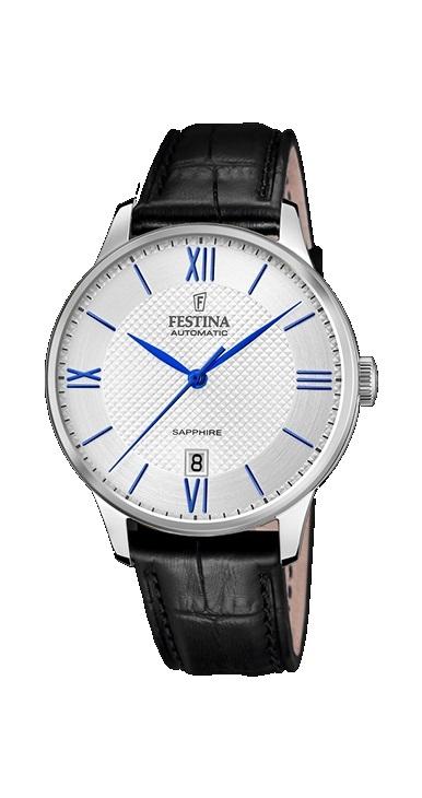 RELOJ FESTINA HOMBRE ACERO CORR.AUTOMATICO ESF.PLATA