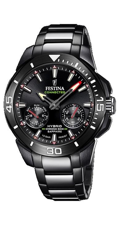 RELOJ FESTINA HOMBRE ACERO CONNECTED DOBLE CORREA CAUCHO NEGRO