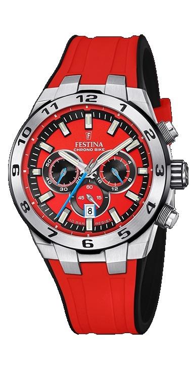 RELOJ FESTINA CRONOBIKE ACERO HOMBRE ESF/ARMYS ROJO/NEGRO