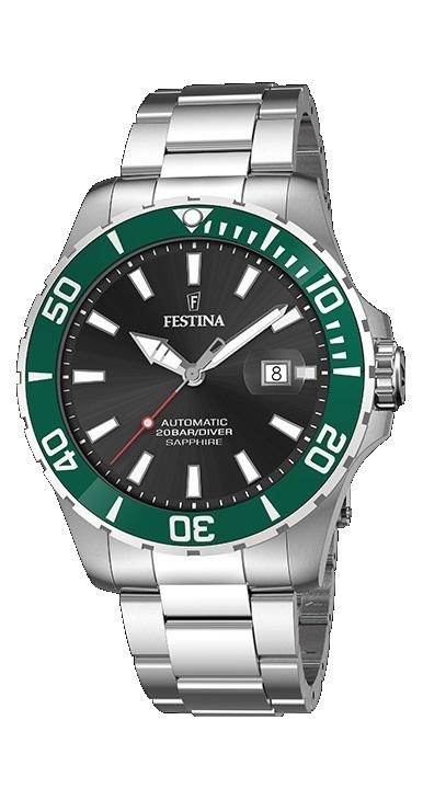 RELOJ FESTINA HOMBRE AUTOMATICO ESF NG BISEL VERDE