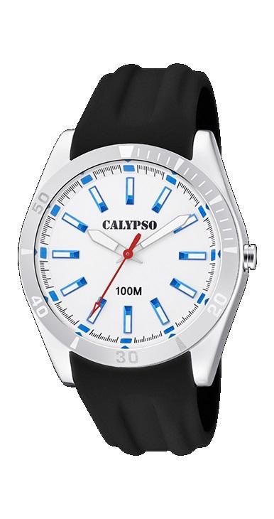 RELOJ CALYPSO HOMBRE ANALOGICO CORREA CAUCHO ESF BL DIGITOS AZUL