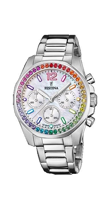 RELOJ FESTINA MUJER CRONO ACERO ESF.NC