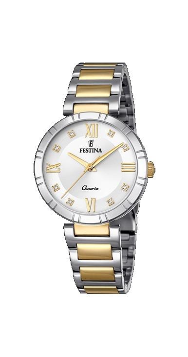 RELOJ FESTINA MUJER ACERO BICOLOR DORADO ESF ACERO DIGITOS PIEDRAS