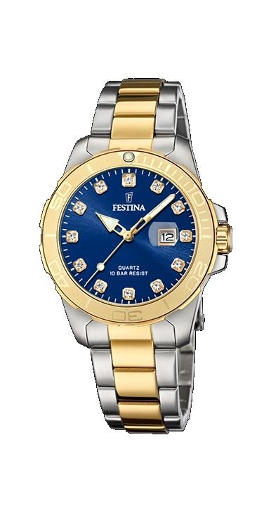 RELOJ FESTINA MUJER ACERO BICOLOR ESF AZUL