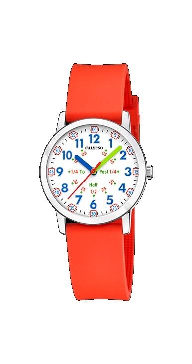 RELOJ CALYPSO NIÑA CAUCHO NARANJA ESF BL