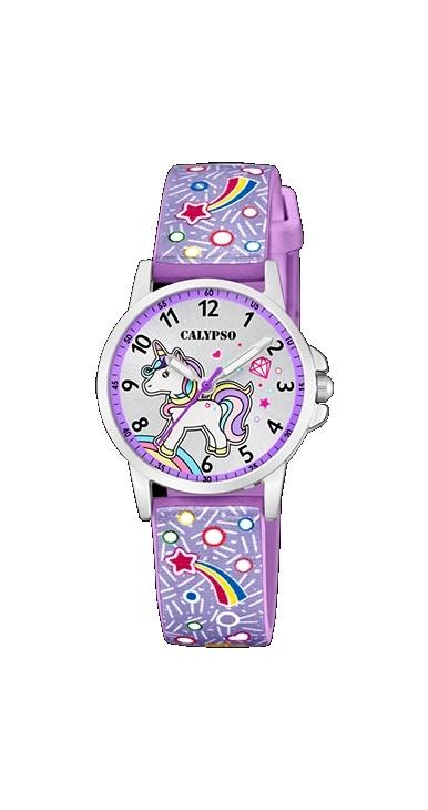 RELOJ CALYPSO NIÑA ACERO ESFERA UNICORNIO