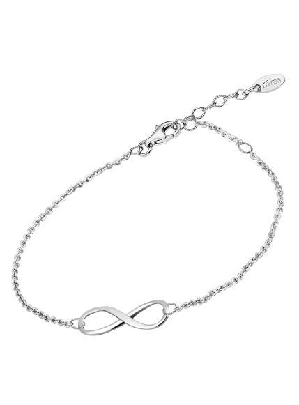 PULSERA LOTUS PLATA DE LEY MUJER INFINITO LISO