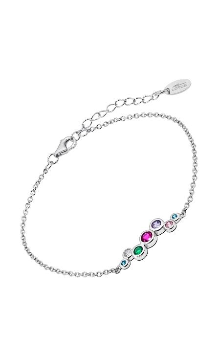 PULSERA LOTUS PLATA DE LEY MUJER CIRC MULTICOLOR