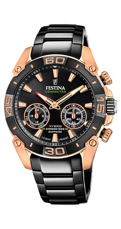 RELOJ FESTINA HOMBRE CONNECTED ACERO IP NEGRO CAJA ROSE