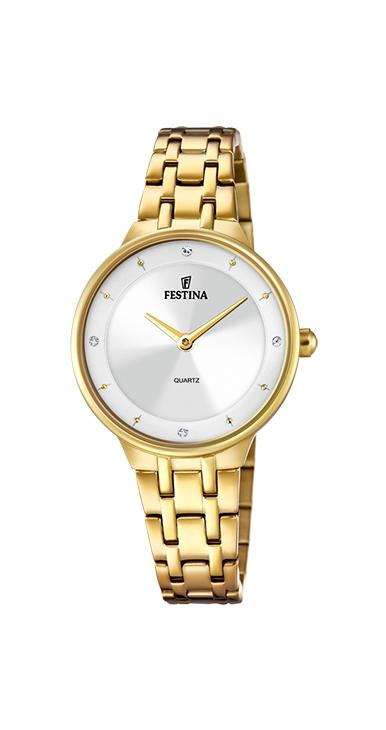 RELOJ FESTINA MUJER ACERO DORADO PIEDRAS