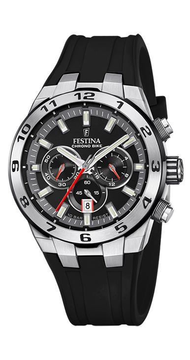 RELOJ FESTINA CRONOBIKE ACERO HOMBRE CAUCHO CORREA/ESF NEGRO