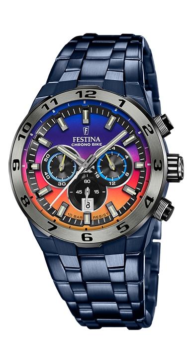 RELOJ FESTINA CRONOBIKE ACERO HOMBRE IP AZUL,ESF MULTICOLOR