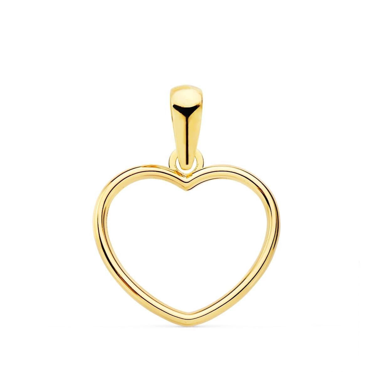 COLGANTE ORO 18K CORAZON CALADO 13MM