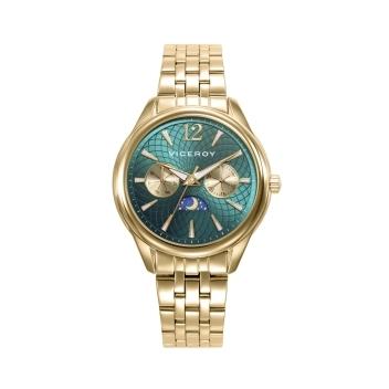 RELOJ VICEROY ACERO MUJER ACERO MULTIFUNCION DORADO ESFERA VERDE