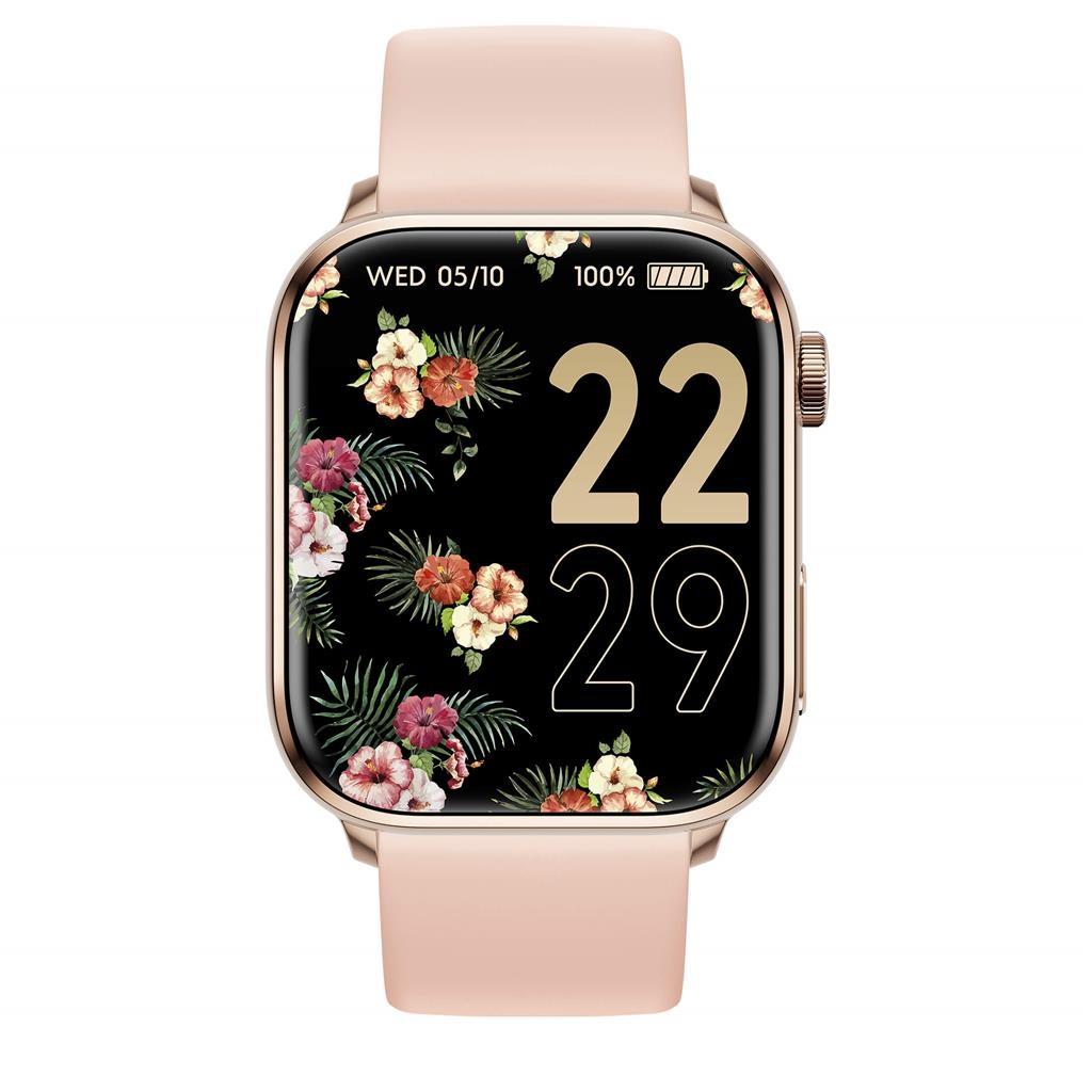 RELOJ SMART ICE WATCH MUJER CAUCHO ROSA CUADRADO