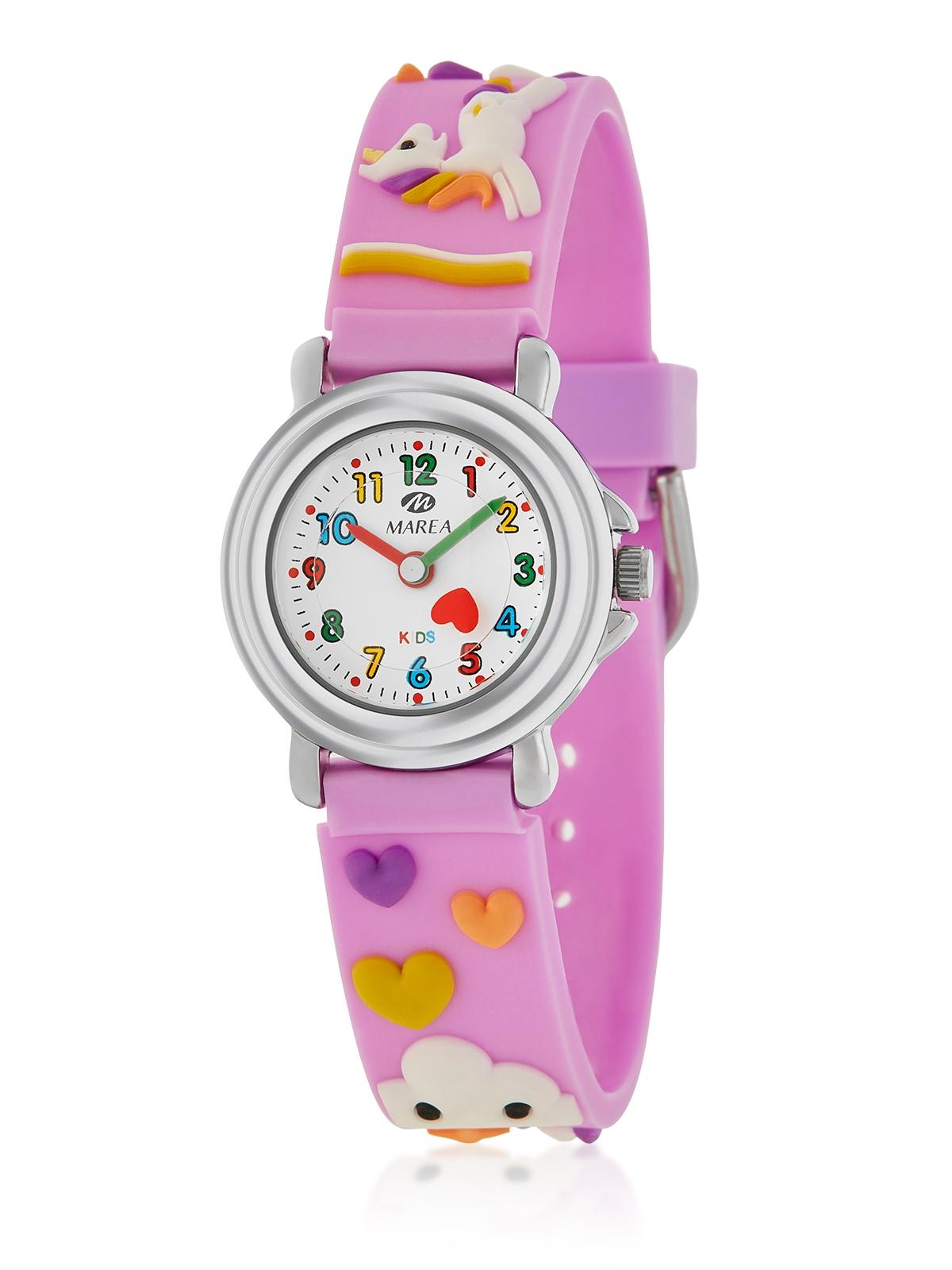 RELOJ MAREA INFANTIL UNICORNIO ARCOIRIS ROSA