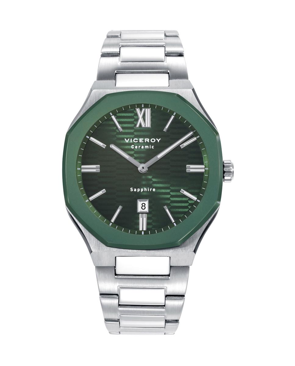 RELOJ VICEROY ACERO HOMBRE CERAMICA VERDE LAURA ESCANES