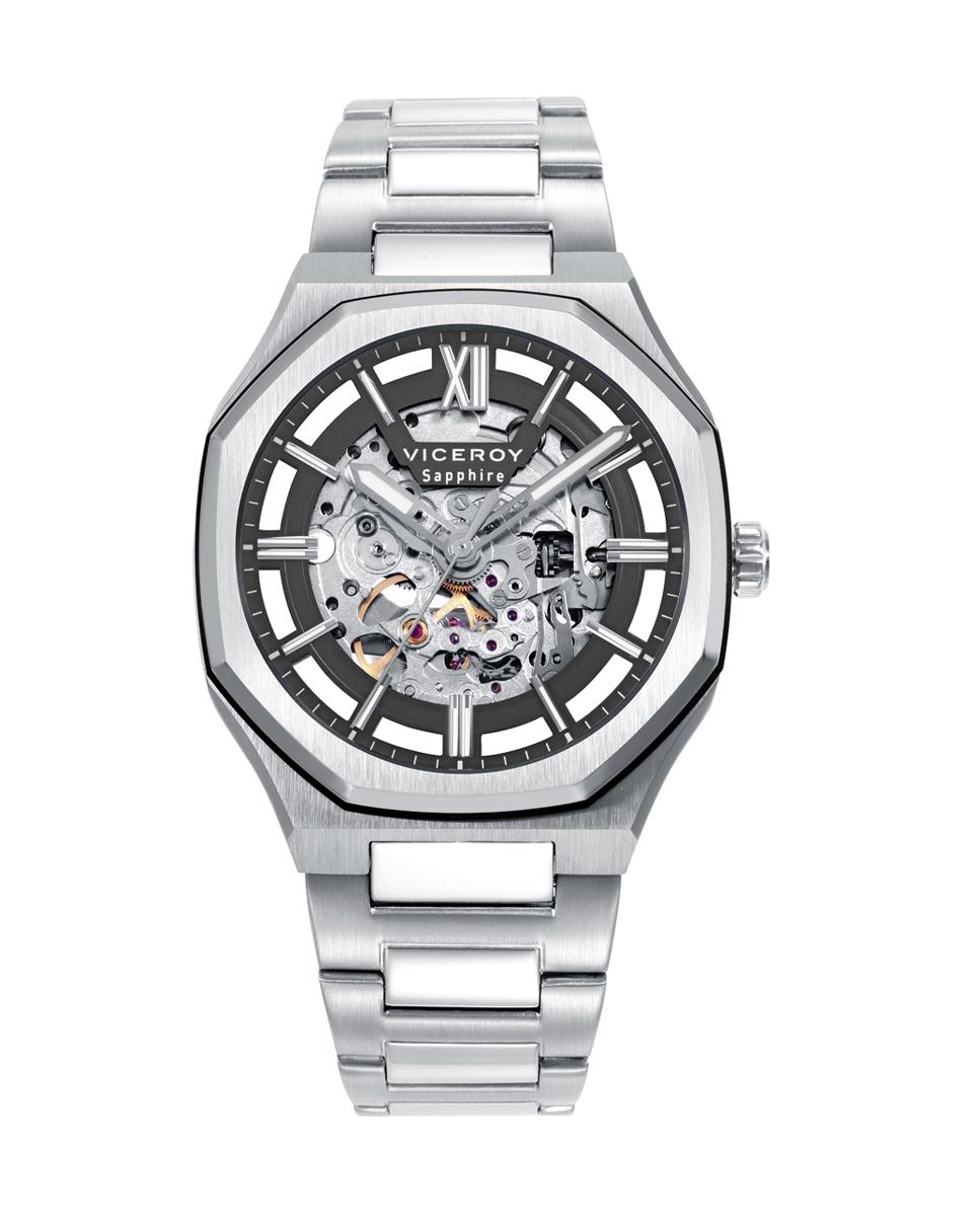 RELOJ VICEROY ACERO HOMBRE AUTOMATICO CRISTAL ZAFIRO LAURA ESCANES