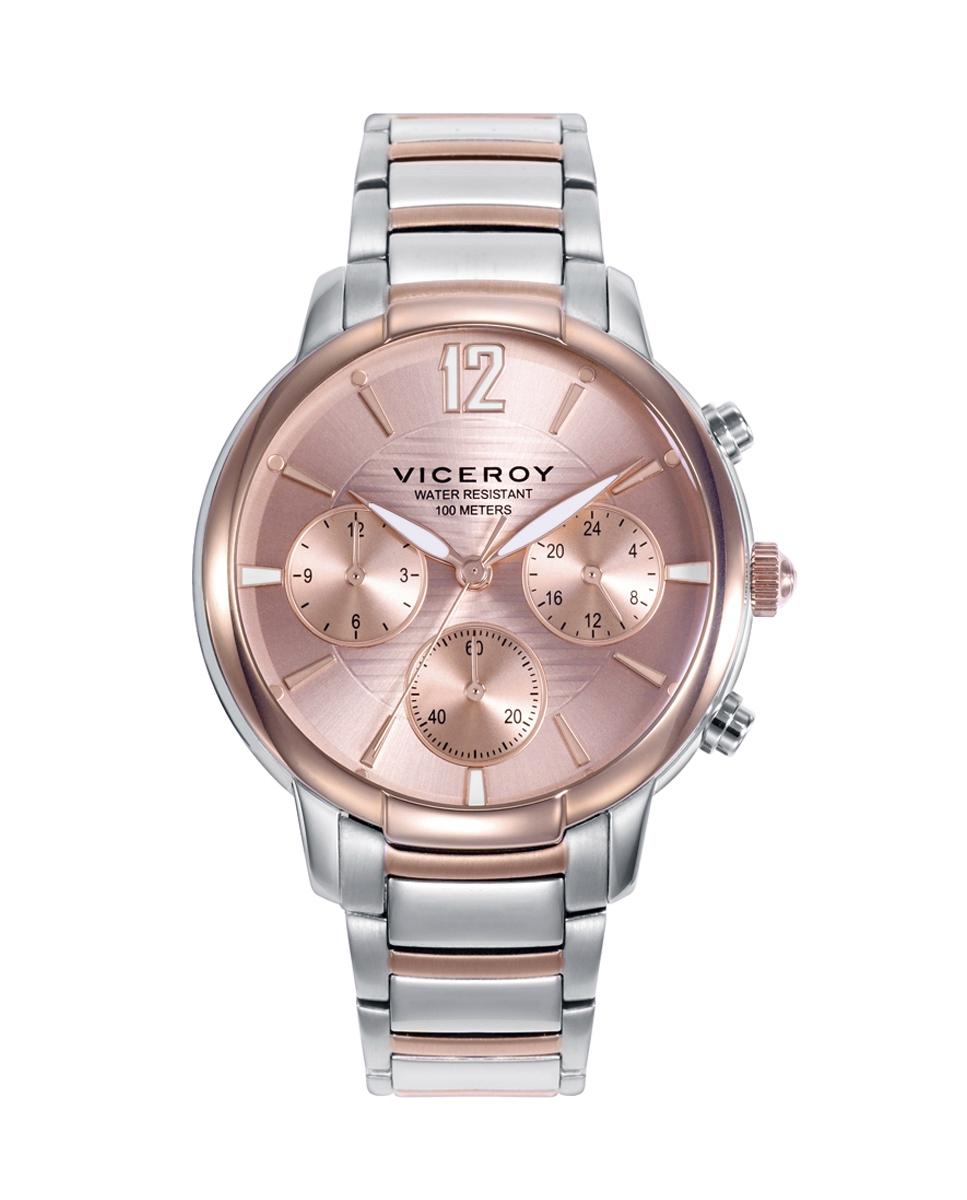 RELOJ VICEROY ACERO MUJER IP ROSA ACERO MULTIFUNCION BICOLOR