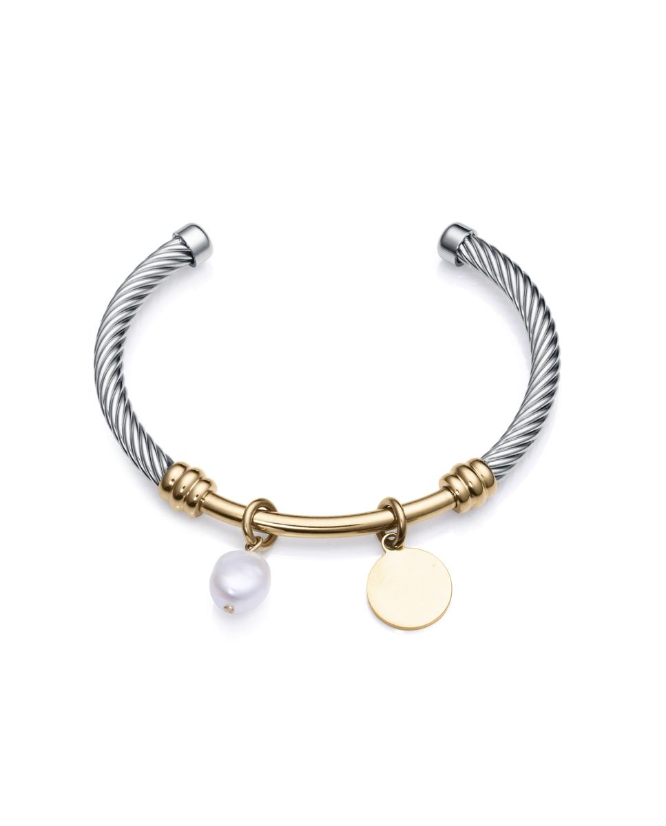 PULSERA VICEROY ACERO MUJER. IP.DORADO PERLA