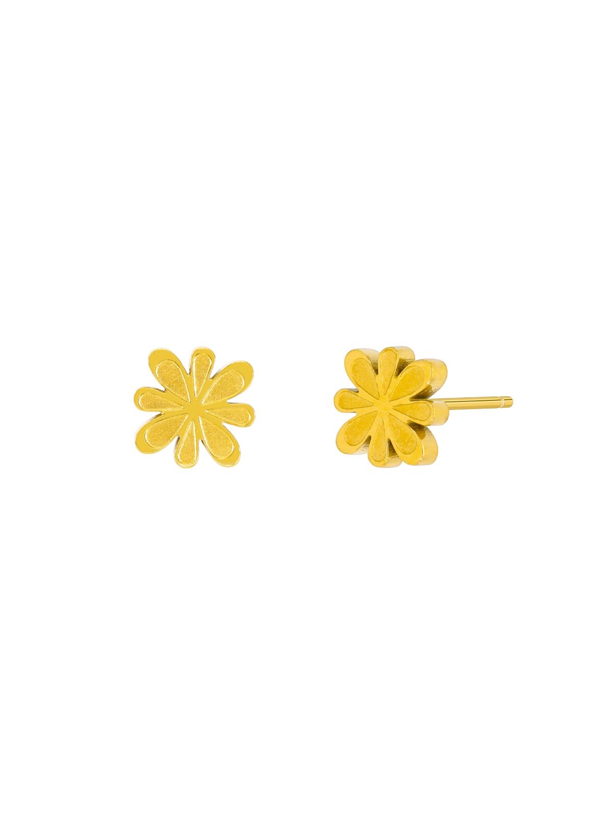 PENDIENTES ACERO MAREA MUJER JEWELS DORADOS FLOR