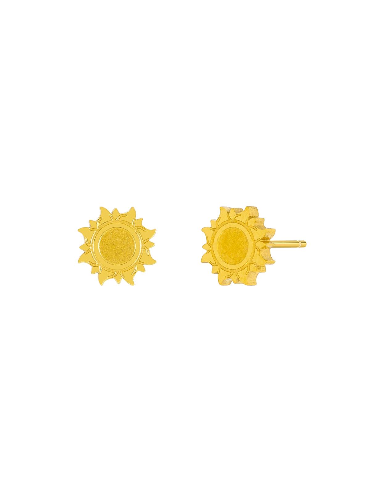 PENDIENTES ACERO MAREA MUJER JEWELS DORADOS SOL