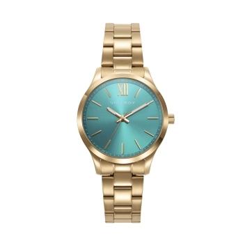 RELOJ VICEROY ACERO MUJER BRAZALETE IP DORADO ESF TURQUESA