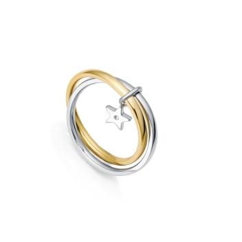 ANILLO VICEROY ACERO DOBLE IP CIRCONITA MUJER