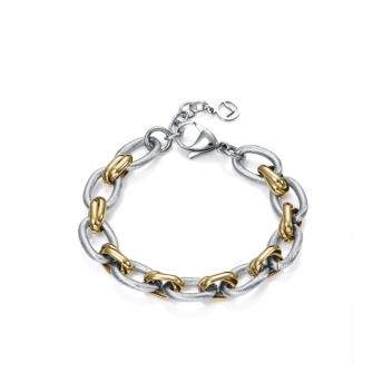 PULSERA VICEROY ACERO MUJER BICOLOR ESLABONES LAURA ESCANES