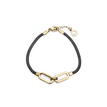 PULSERA VICEROY MUJER ACERO DORADO IP NEGRO