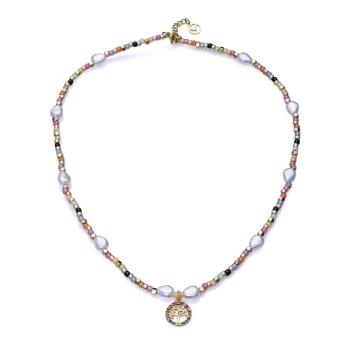COLLAR VICEROY MUJER ACERO IP DORADO CRISTALES