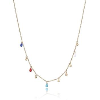 COLLAR VICEROY ACERO MUJER DORADO COLGANTES COLORES