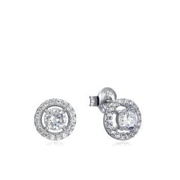 PENDIENTES VICEROY PLATA DE LEY MUJER JEWELS DISCO CIRCONITAS
