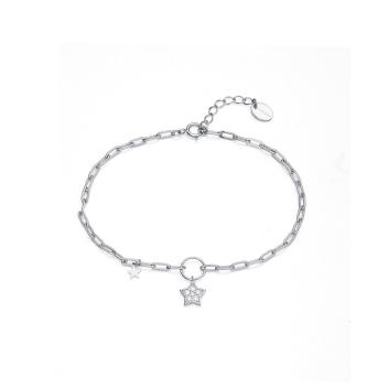 PULSERA VICEROY PLATA DE LEY MUJER ESTRELLA COLGANDO CIRC
