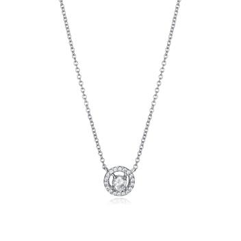 COLLAR VICEROY MUJER PLATA 1º LEY JEWELS DISCO CIRCONITAS