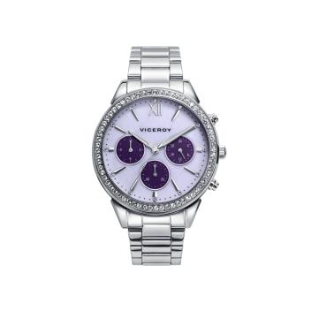 RELOJ VICEROY MUJER ACERO MULTIFUNCIONES ESF.BLAN-LILA