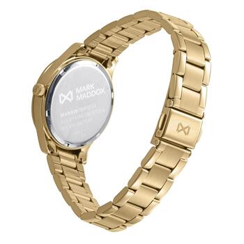 RELOJ MARK MADDOX ACERO MUJER IP DORADO BRAZALETE
