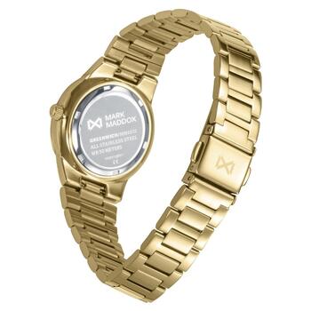 RELOJ MARK MADDOX MUJER ACERO IP DORADO BRAZALETE