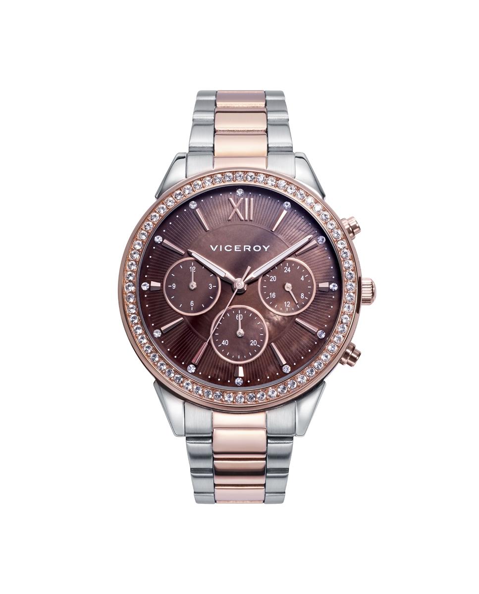 RELOJ VICEROY MUJER ACERO MULTIFUNCIONES BICOLOR ESF MARRON