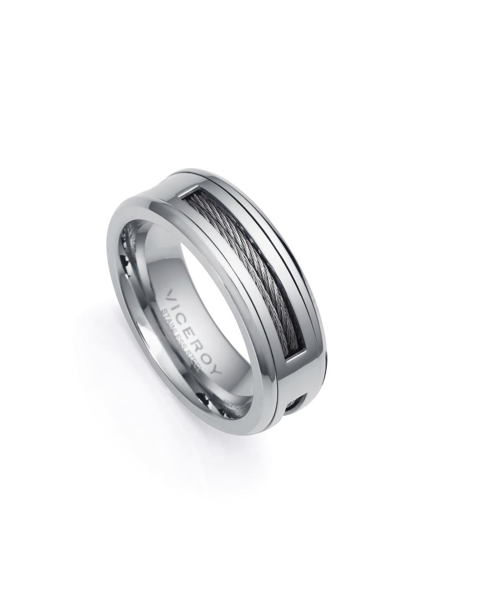ANILLO VICEROY HOMBRE ACERO Y CABLE